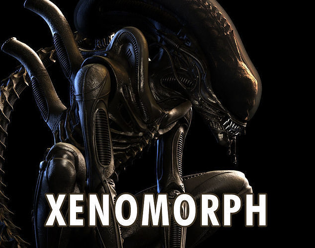 Alien Xenomorph Big Chap for 3D Printing 3D print model