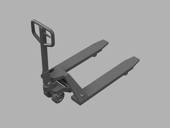 Pallet Jack Diorama 1-43 scale 3d print model 3D print model