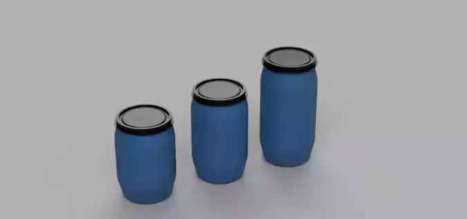 Pack Gallon Plastic Drum Diorama 1-43 scale 3d print model  3D print model