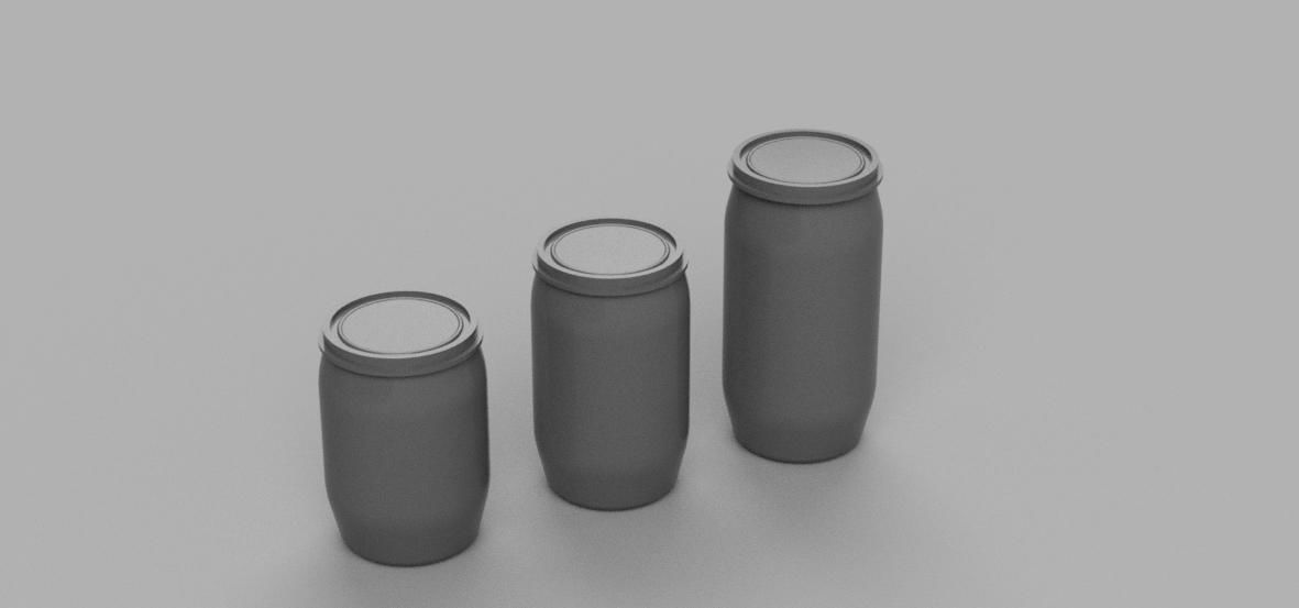 Pack Gallon Plastic Drum Diorama 1-43 scale 3d print model  3D print model_1