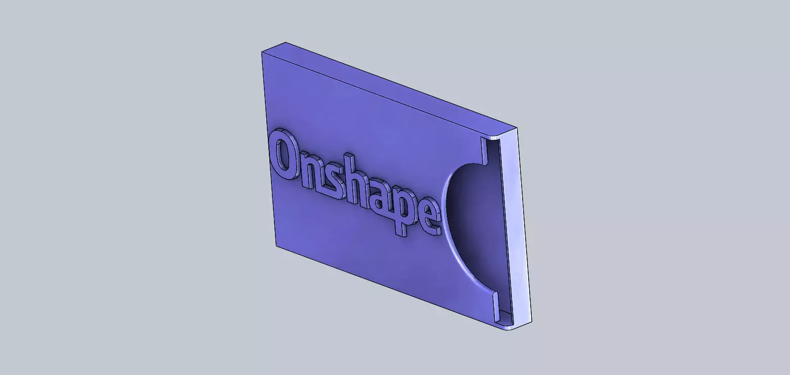 Ohshape Mobile Business Card Holder 3D print model