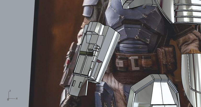 Full Heavy infantry mandalorian armor 3D print model_4