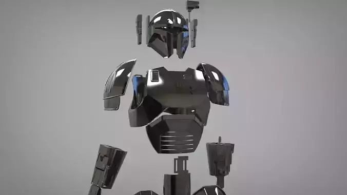 Full Heavy infantry mandalorian armor 3D print model