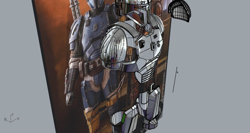 Full Heavy infantry mandalorian armor 3D print model_7