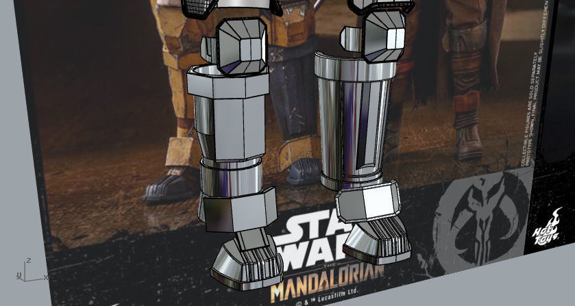 Full Heavy infantry mandalorian armor 3D print model_10