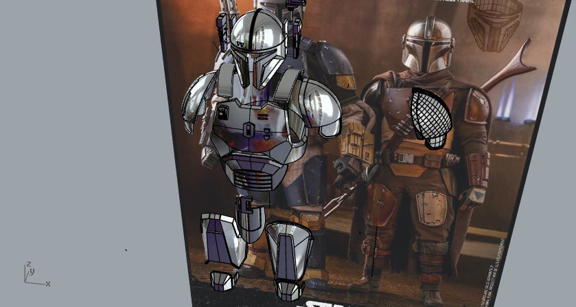 Full Heavy infantry mandalorian armor 3D print model_2