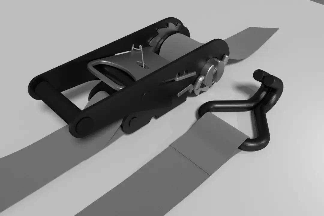 Ratchet Strap 3D model_0