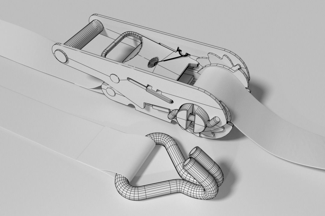 Ratchet Strap 3D model_5