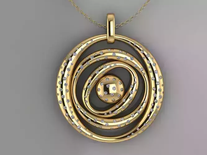 GC GOLD H271-Diamond Gold NECKLACE
