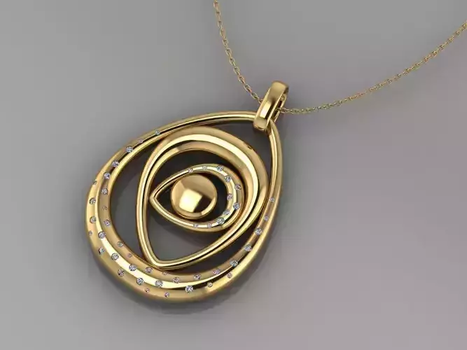 GC GOLD H272-Diamond Gold NECKLACE