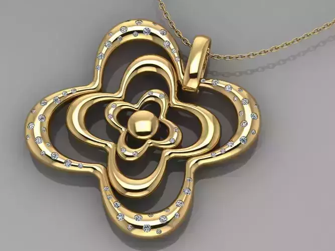 GC GOLD H275-Diamond Gold NECKLACE