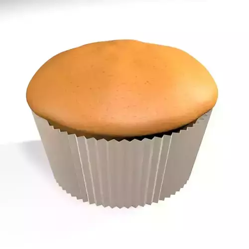Plain Muffin 3D Model 3D model 3D model