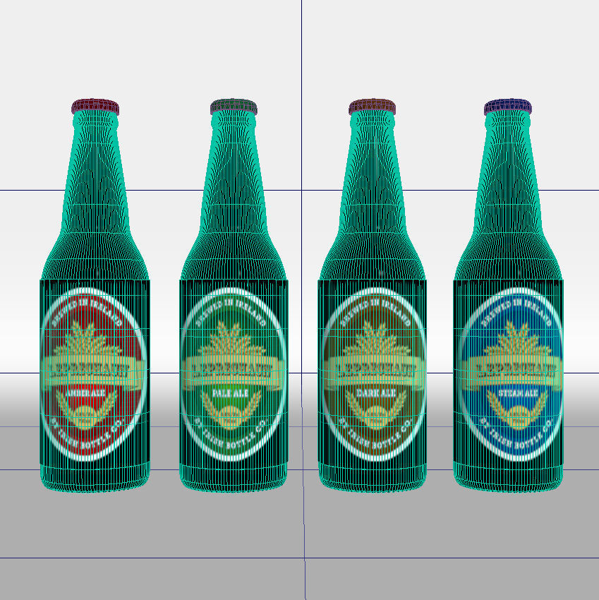 Beer Bottle Bottles Product Design Realistic 3D Model 3D 3D model_4