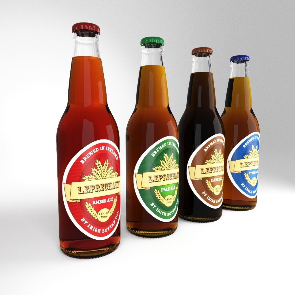 Beer Bottle Bottles Product Design Realistic 3D Model 3D 3D model_1