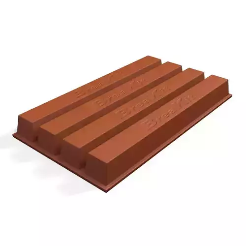 Chocolate break 3D Model choc bar 3D model