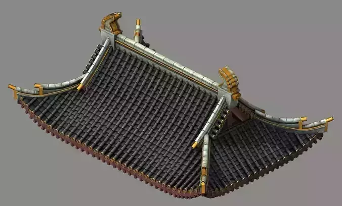 Tang Building - Decoration - Roof 07