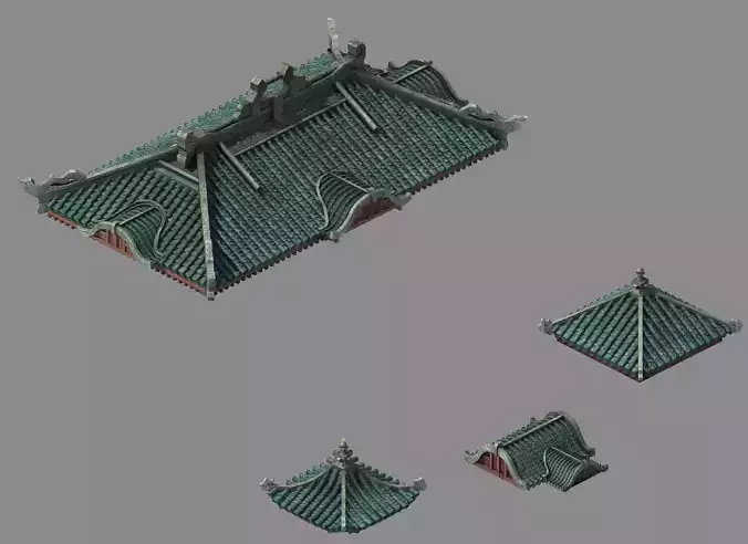 Tang Building - Decoration - Roof 13