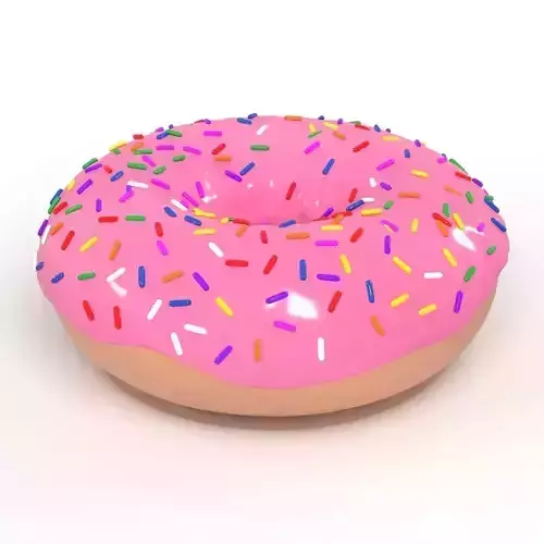 Pink Donut 3D model