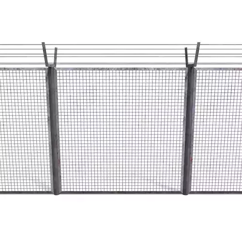 Low Poly Modular Fence 8