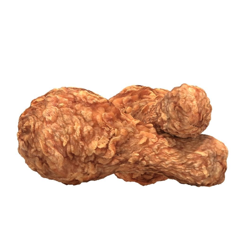 Fried Chicken Drumsticks Fast Food Hot Spicy 3D Model 3D model_1