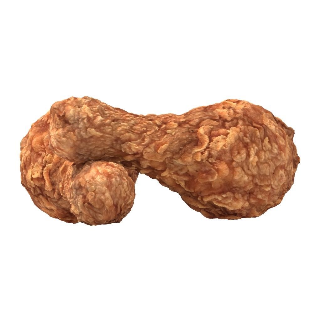 Fried Chicken Drumsticks Fast Food Hot Spicy 3D Model 3D model_2