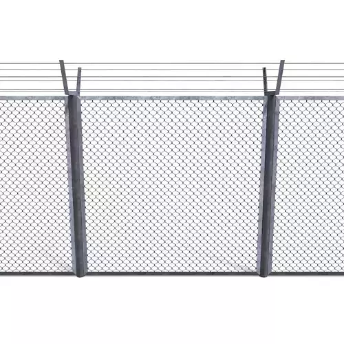 Low Poly Modular Fence 9