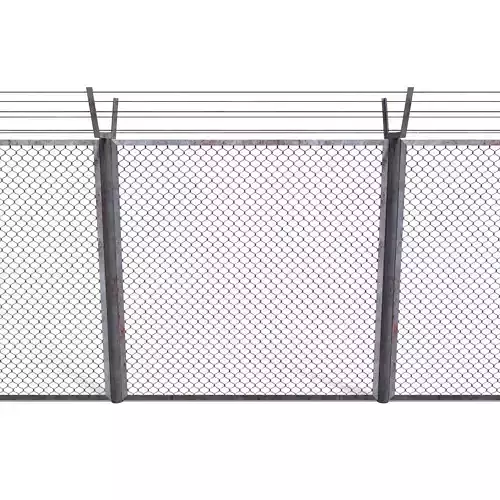 Low Poly Modular Fence 10