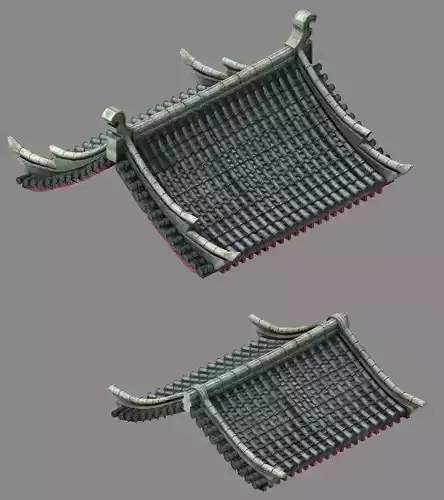 Tang Building - Decoration - Roof 14