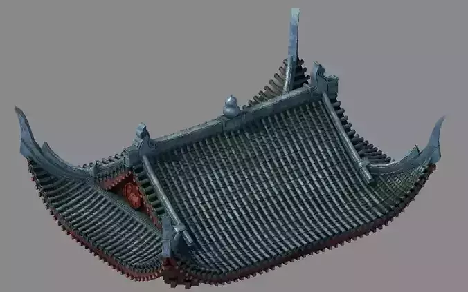Tang Building - Decoration - Roof 19