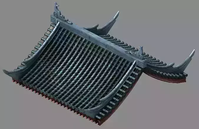 Tang Building - Decoration - Roof 20