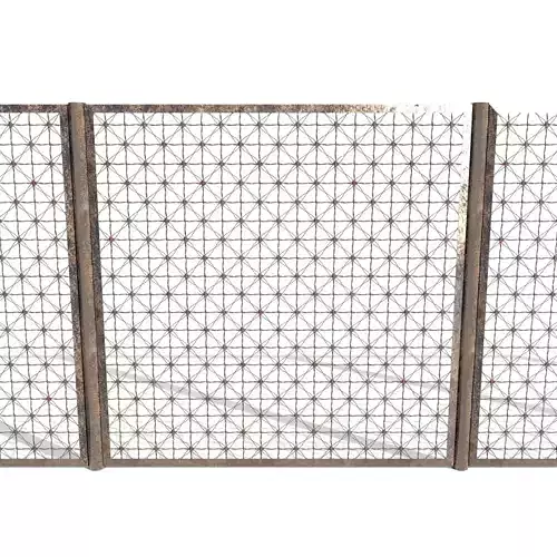 Low Poly Modular Fence 12