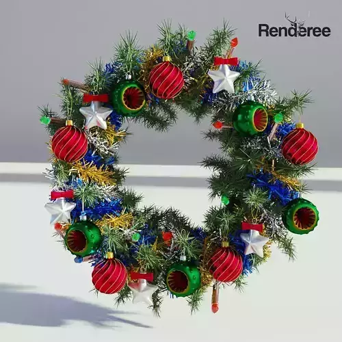 Christmas Wreath 3D model