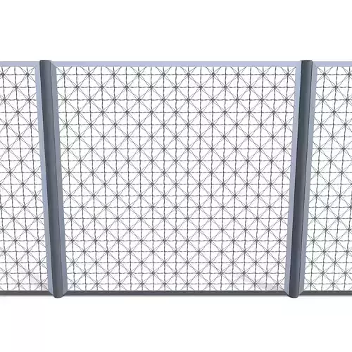 Low Poly Modular Fence 14