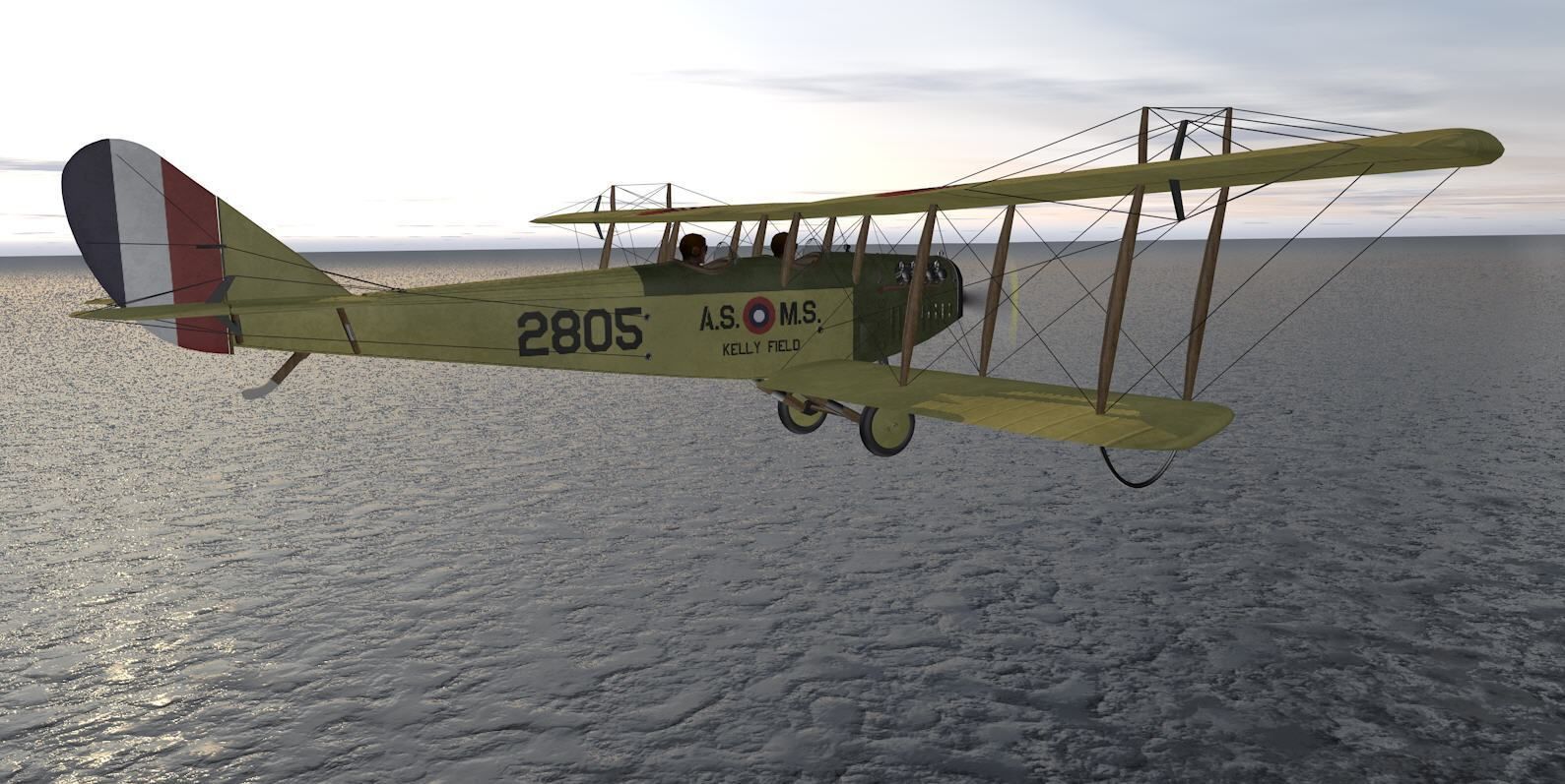 Curtiss JN-4D Jenny 3D model_9