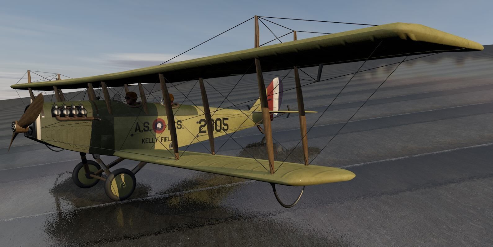 Curtiss JN-4D Jenny 3D model_2