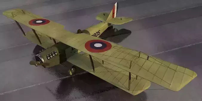 Curtiss JN-4D Jenny 3D model