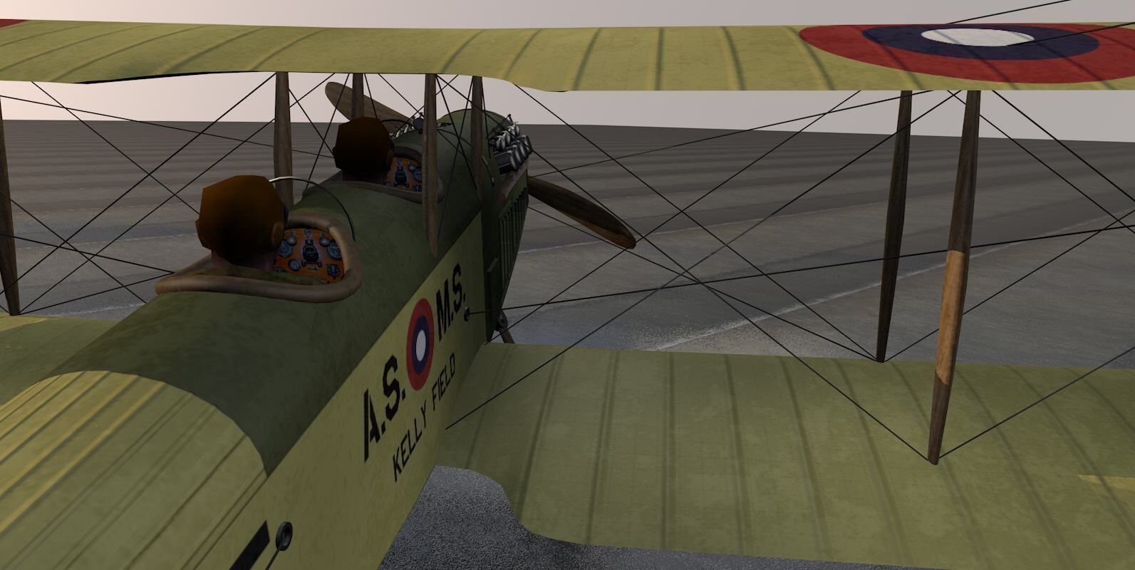 Curtiss JN-4D Jenny 3D model_7