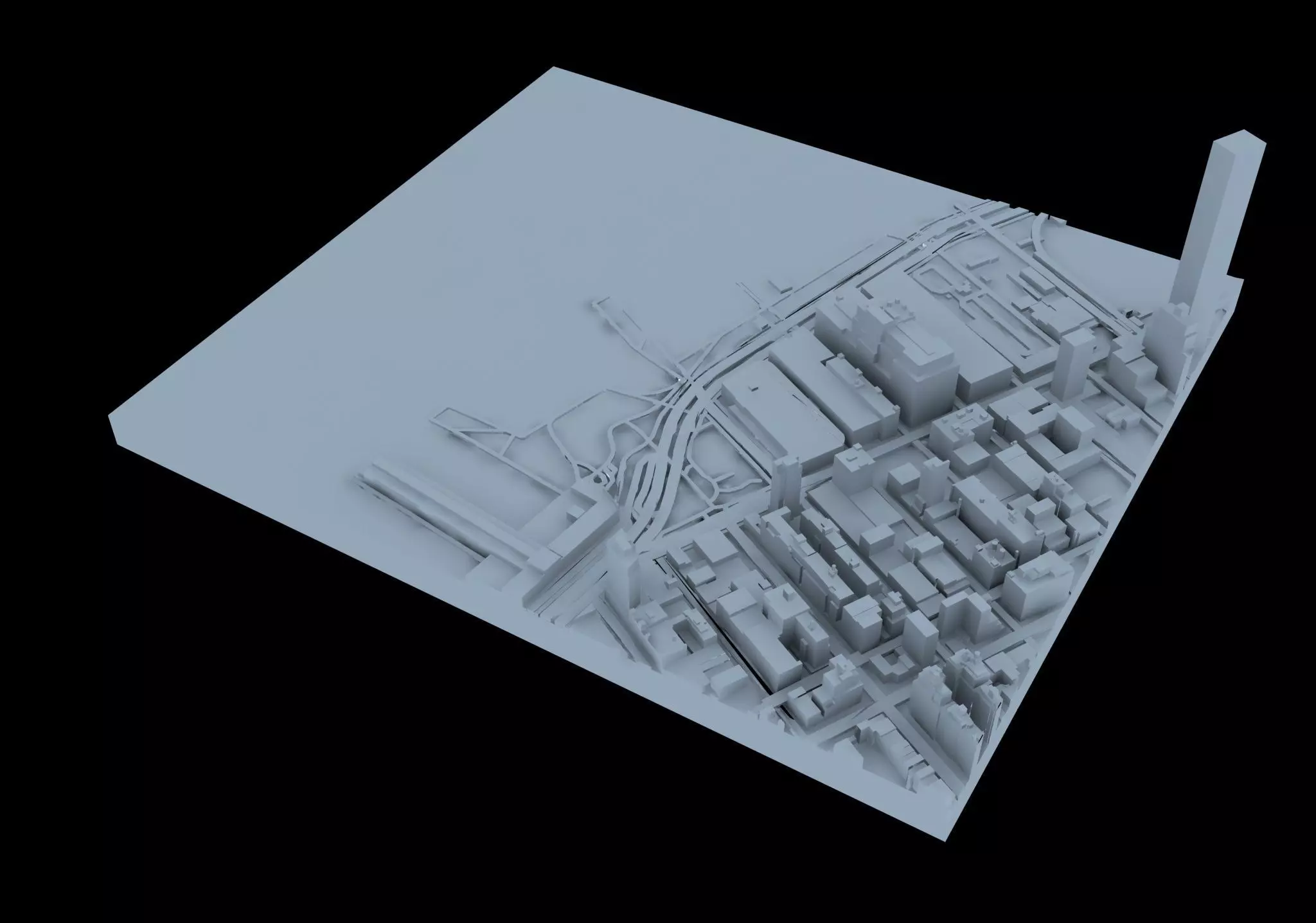 New York City model puzzle 3D print model_0