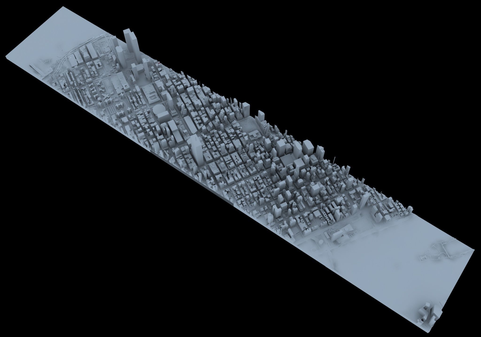 New York City model puzzle 3D print model_2