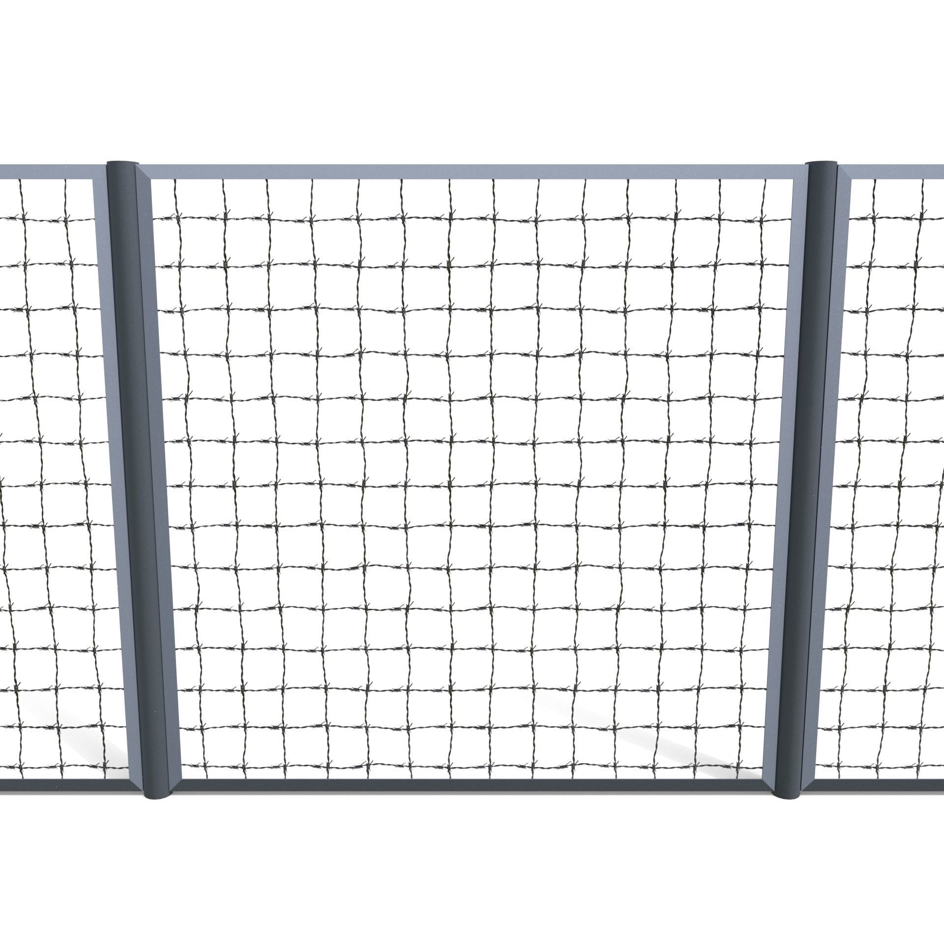 Low Poly Modular Fence 15 Low-poly 3D model_1