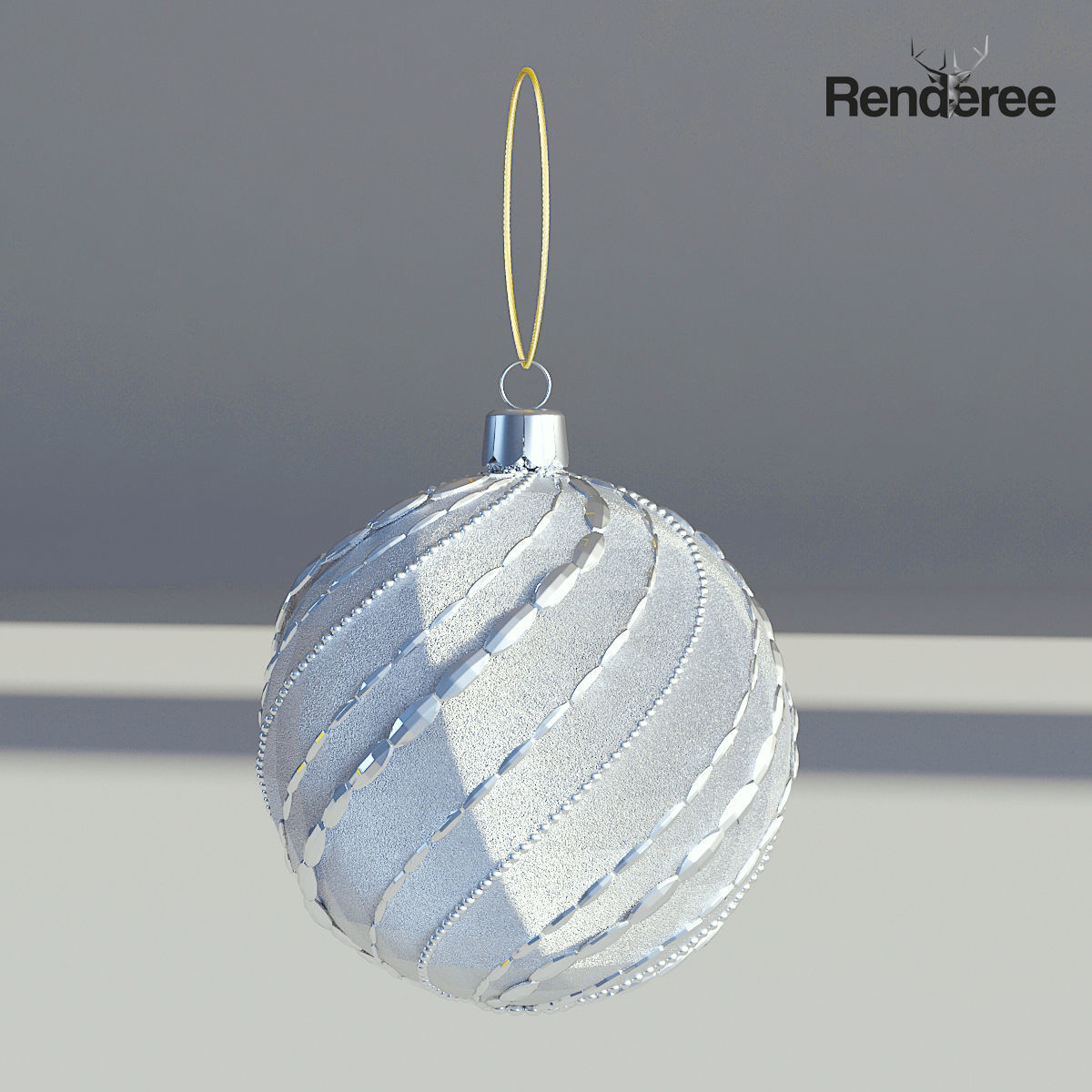 Christmas Balls and Decorations 3D model_12