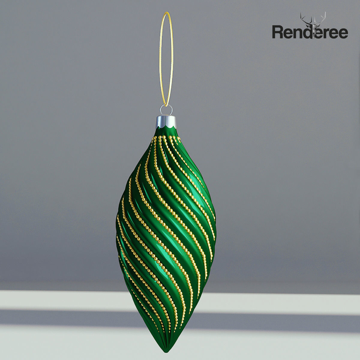 Christmas Balls and Decorations 3D model_9