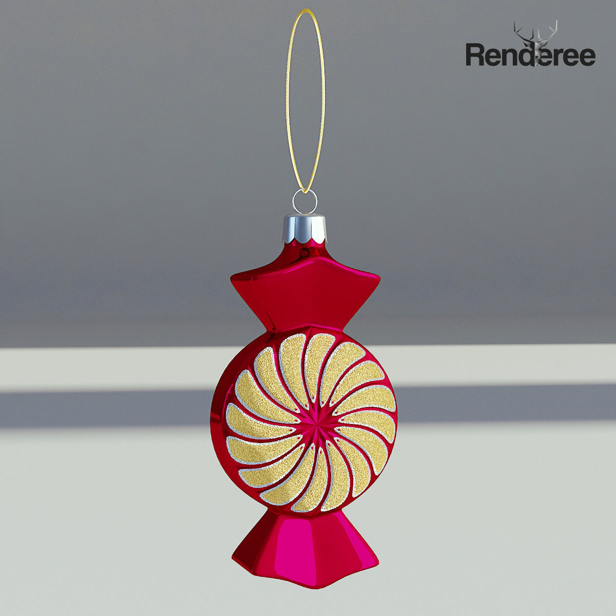 Christmas Balls and Decorations 3D model_13