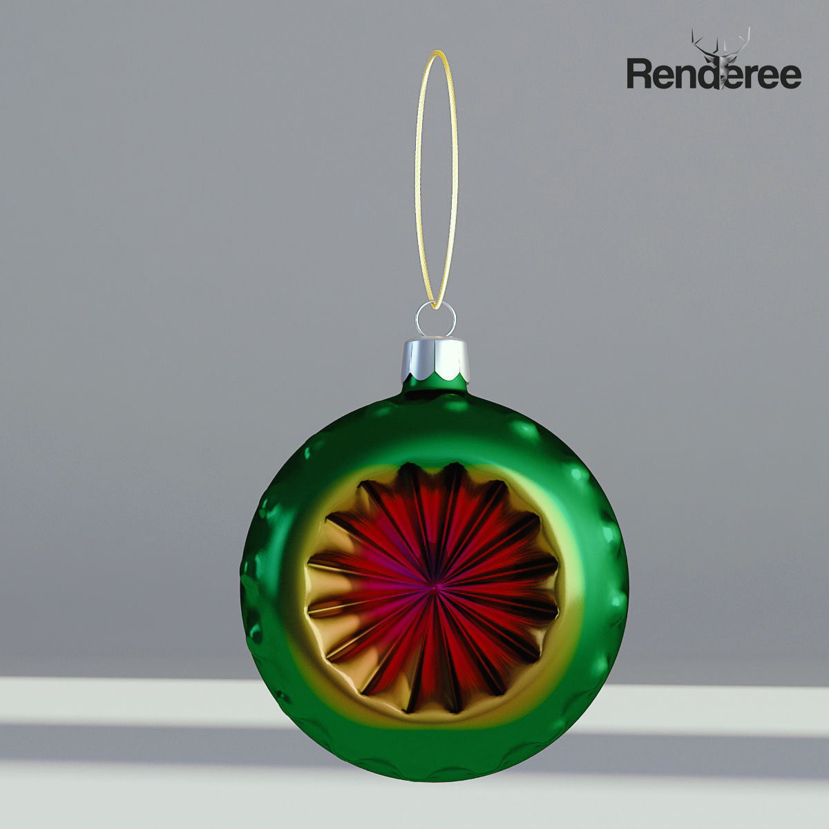 Christmas Balls and Decorations 3D model_4