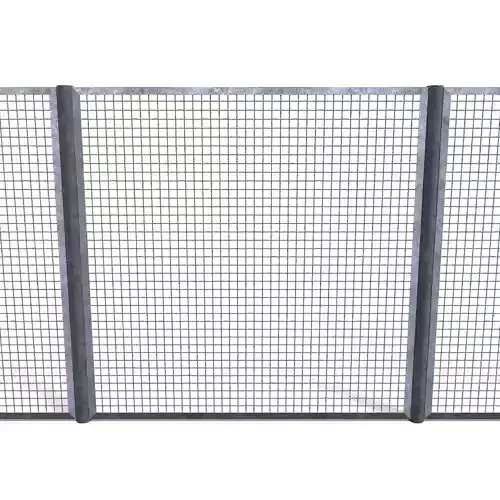 Low Poly Modular Fence 17