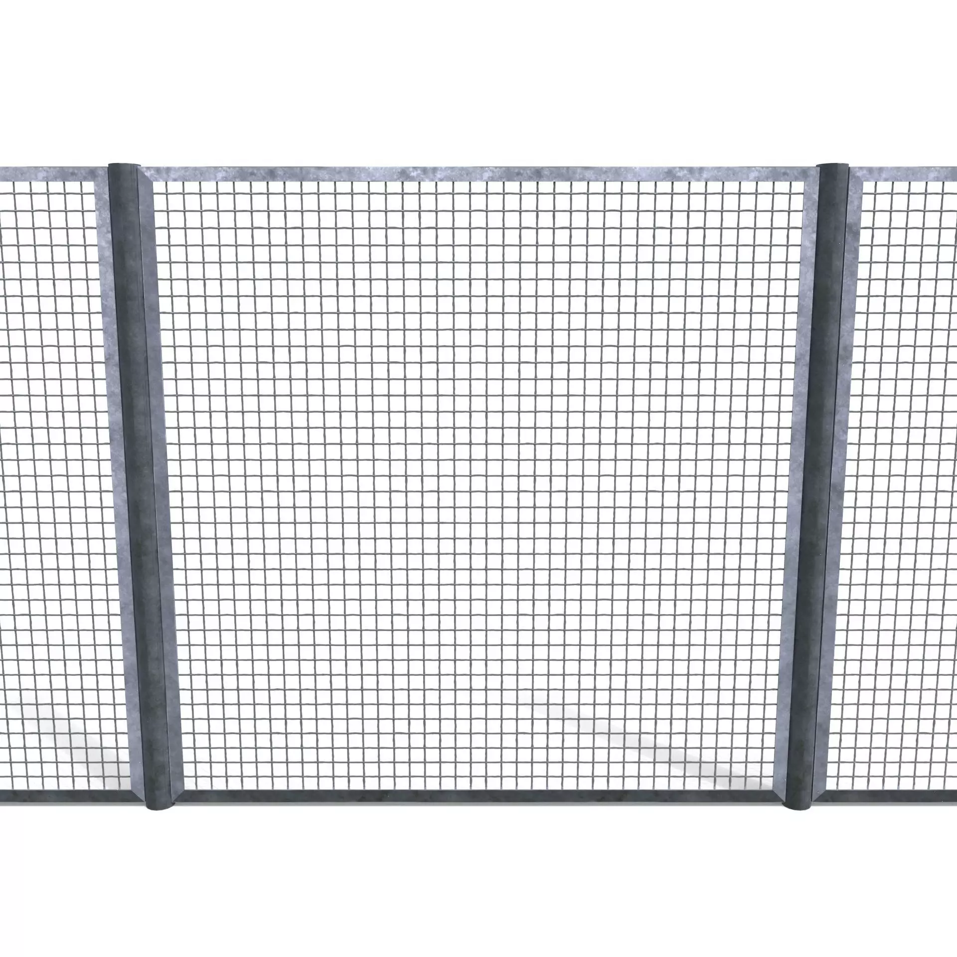 Low Poly Modular Fence 17 Low-poly 3D model_0