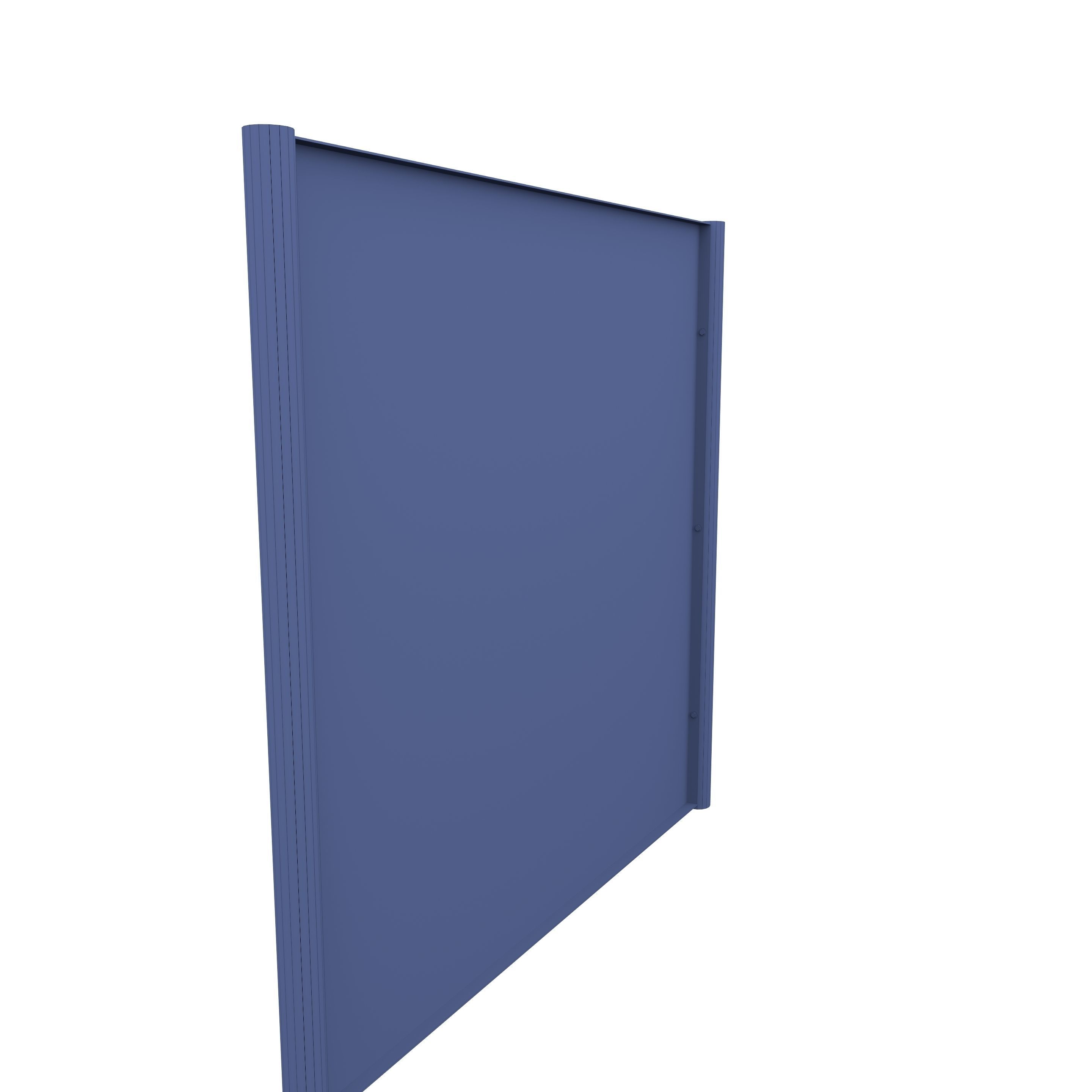 Low Poly Modular Fence 17 Low-poly 3D model_4