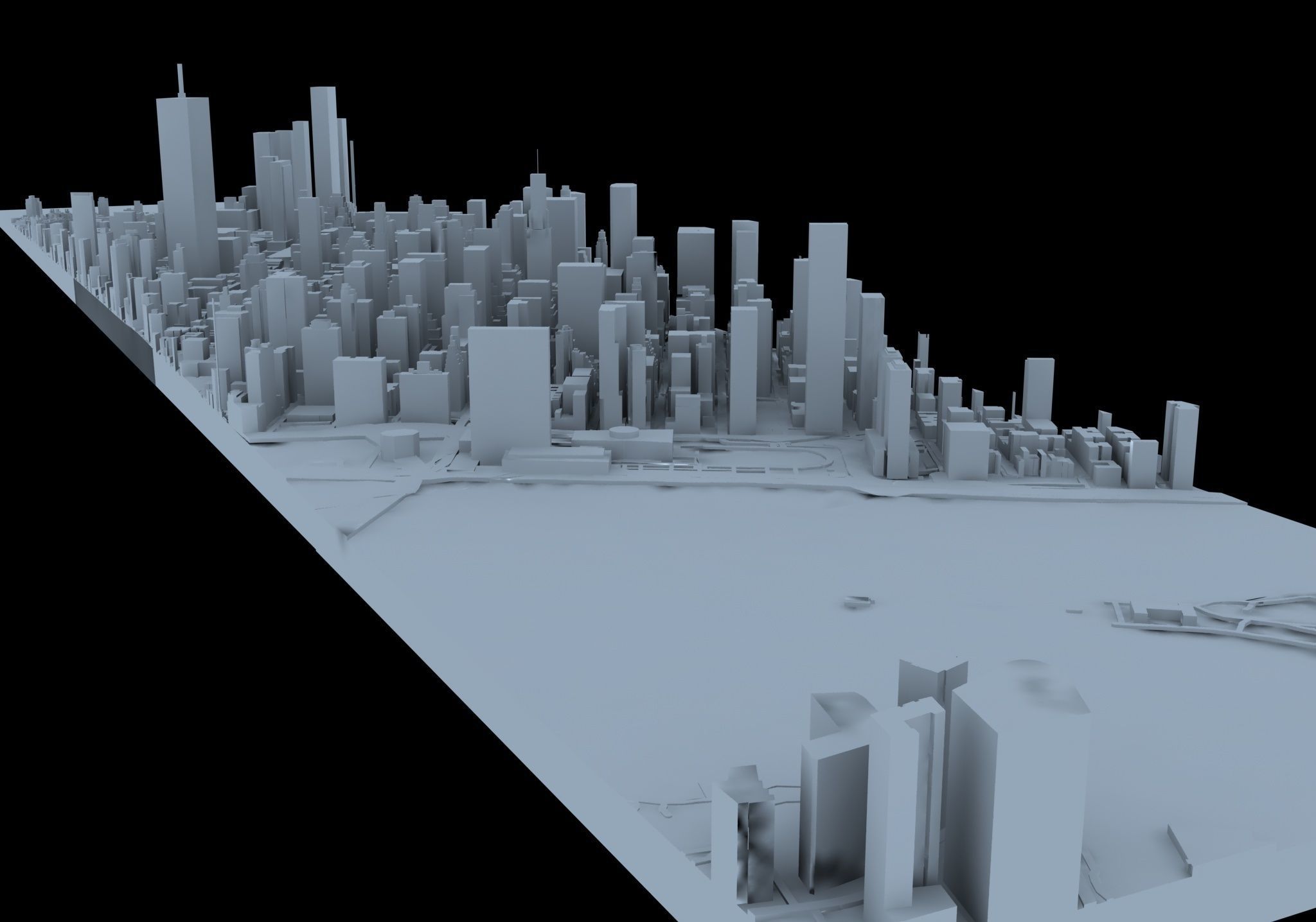 New York City model puzzle 3D print model_2