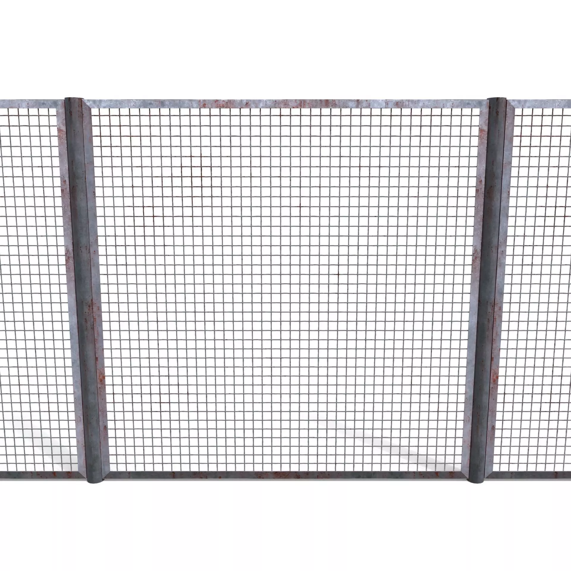 Low Poly Modular Fence 18 Low-poly 3D model_0