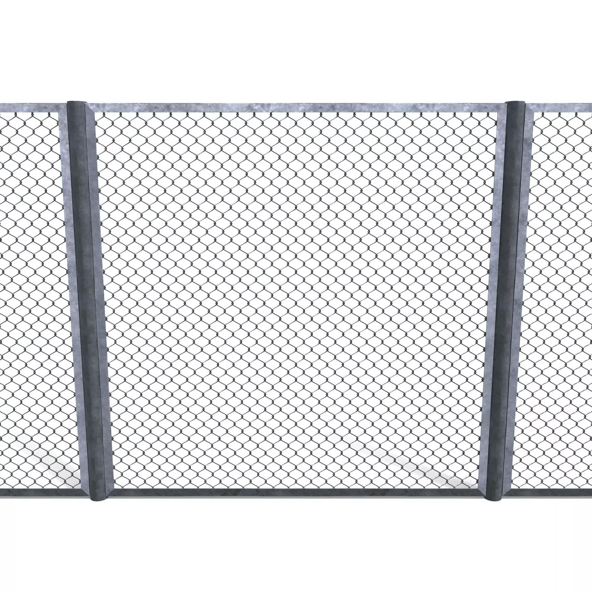 Low Poly Modular Fence 19 Low-poly 3D model_0